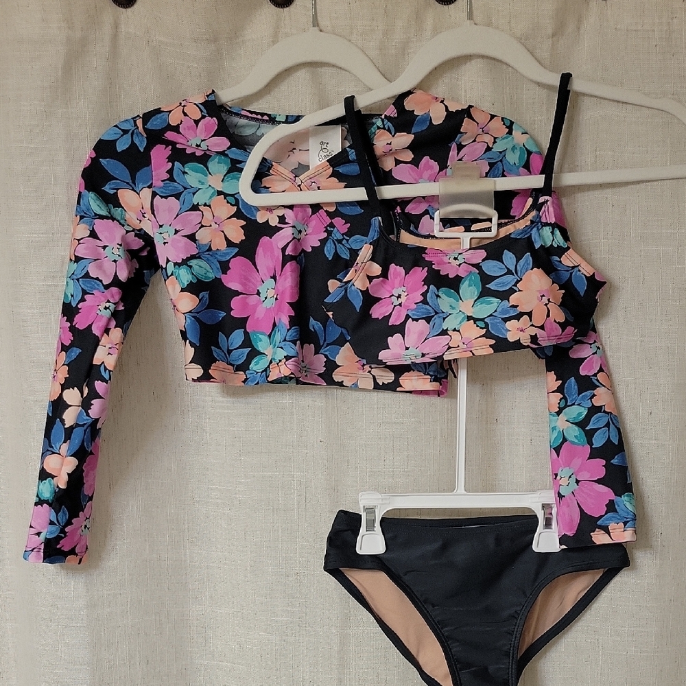 Art Class Floral Kids Swim Set